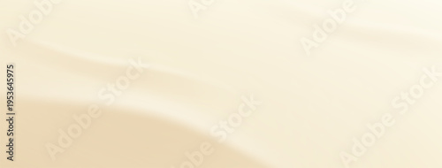 Beige gradient silk texture background. Pearl color studio bg. Light sand backdrop for luxury and calm design. Simple fluid and delicate satin wallpaper. Watercolor elegant creamy cosmetic wave