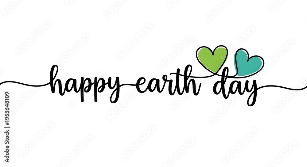 Fototapeta premium Celebrate earth day with love and care for our planet