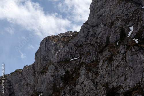 Benediktenwand mountain in Bavaria, Bavarian Alps, Germany