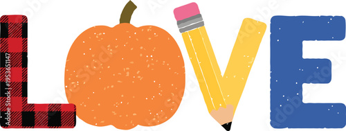 Cute Fall Pumpkin Quote Typography T-Shirt Design