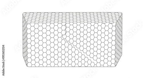Hexagonal Patterned Object Close Up.