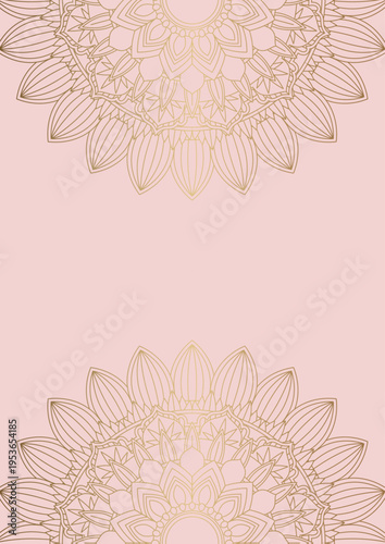 Decorative background with an elegant mandala design 