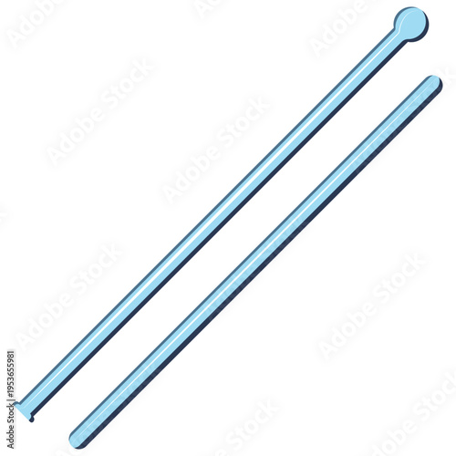 Tableau sur toile glass stirring rod, laboratory equipment.