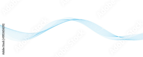 Blue Flowing Wave Lines