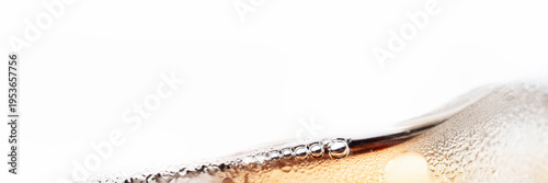 Luxury Alcohol Banner Background, Golden Whiskey Macro Texture Wide Format