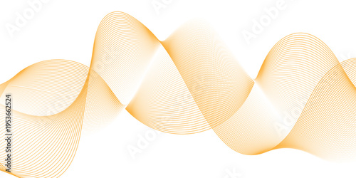 Abstract curve technology lien waves. Background lines wave abstract stripe design. White background, mesh abstract, vector blurred soft blend color background .