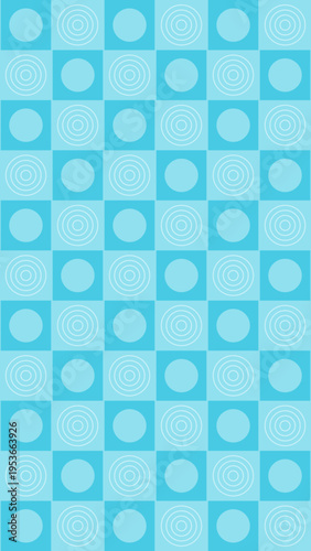 Abstract Geometric Pattern in Light Blue Tones