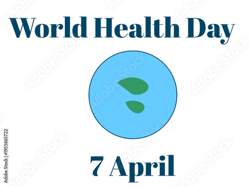World health day April celebration design