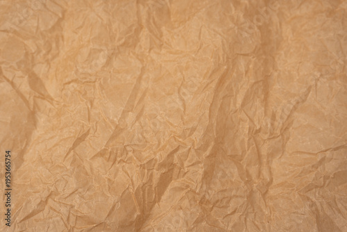 Crumpled paper as background. Top view.