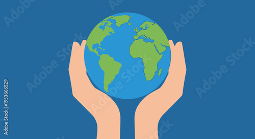 Hands Holding the Earth Globe 1.