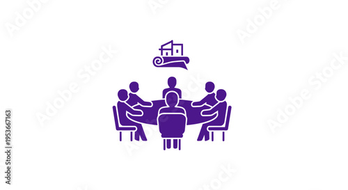 Business People Meeting Around Table.