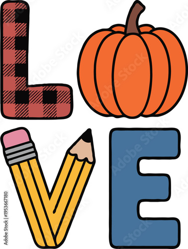 Cute Fall Pumpkin Quote Typography T-Shirt Design