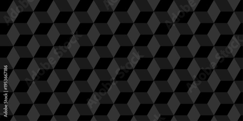 Illustration squares seamless geometric pattern with cubic shapes. Abstract geometric triangle background mosaic wallpaper.