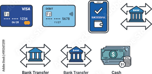 Contactless Mobile Payment and QR Code Scan Illustration for Digital Banking and Fintech