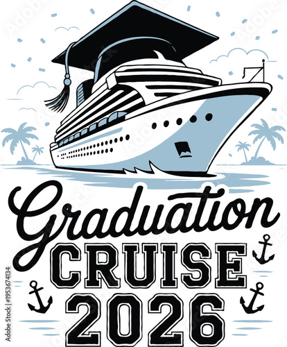 Graduation Celebration T-Shirt Design – Class of Year Typography