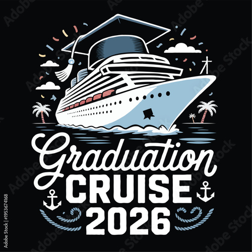 Graduation Celebration T-Shirt Design – Class of Year Typography