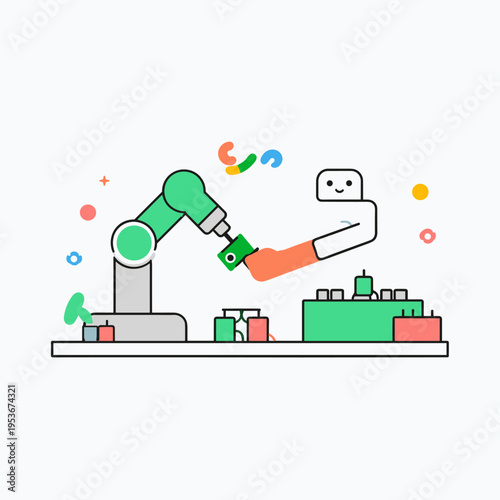 Collaborative Robot and Human Technician Assembling Electronics