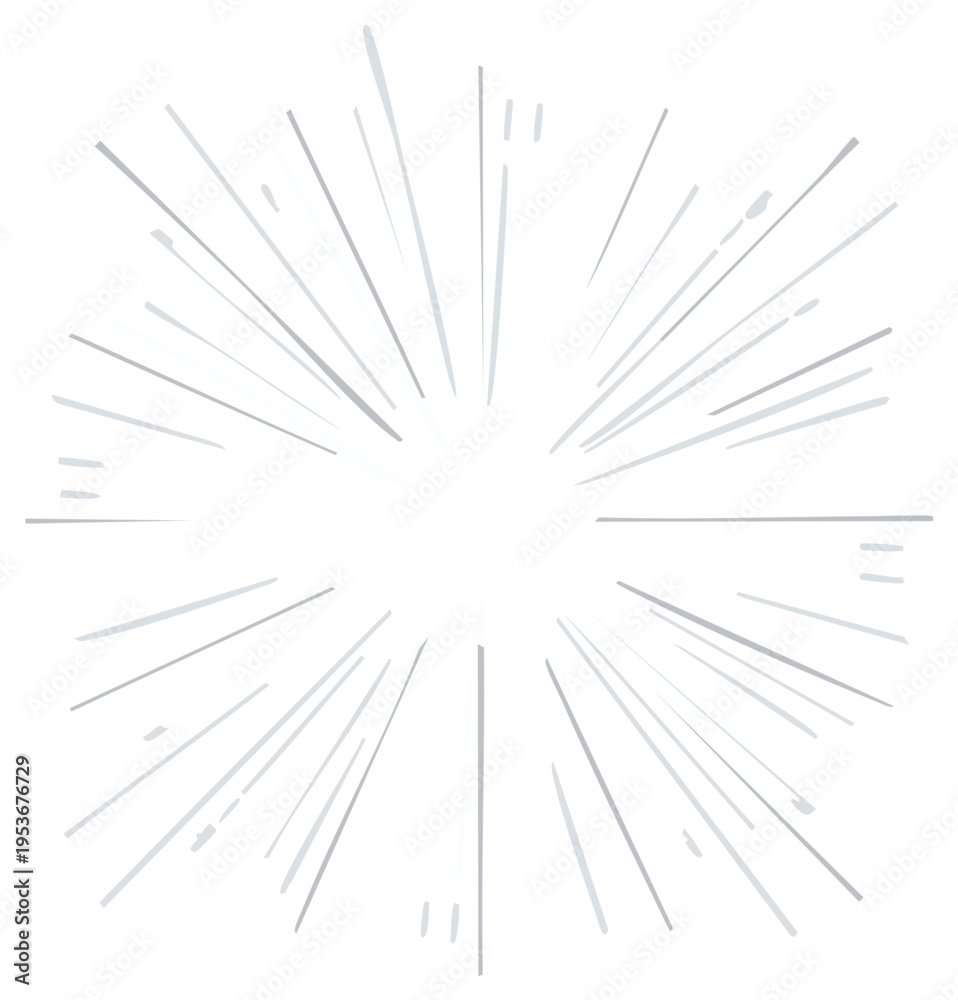 Obraz premium Abstract Burst of Light and Energy radial lines emanating from a central point