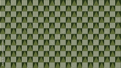 Geometric Seamless Pattern with Triangle and Stripe Design