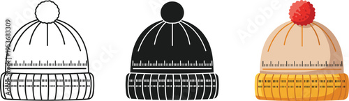 Satellite dish antenna vector icon set featuring line art, flat black silhouette, and colorful cartoon styles for telecommunication and broadcasting.