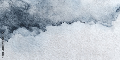 Ethereal watercolor abstract. The image showcasing the fluid movement of ink blending on textured paper evoking tranquility and artistic expression.