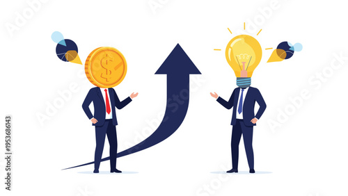 Strategic business partnership and synergy concept with two executives shaking hands to drive corporate financial growth.