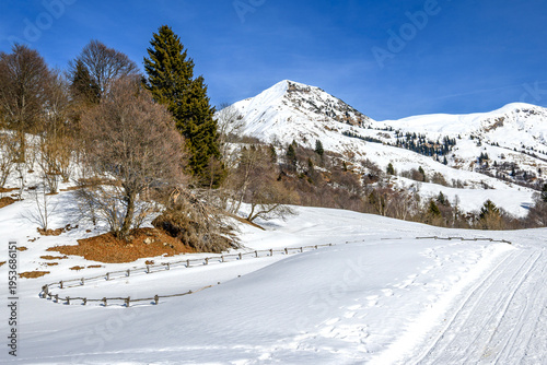 Piani di Artavaggio, inverno con neve, Lecco