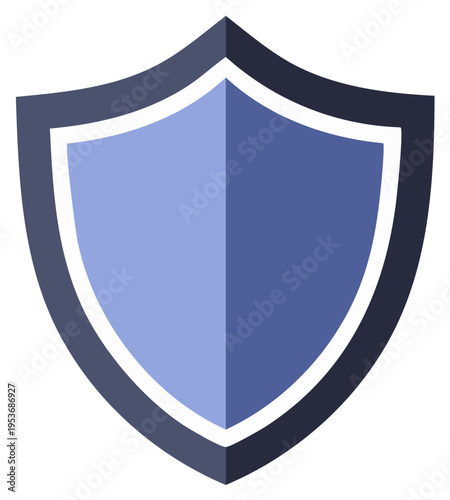 Stylized Shield Emblem of Protection Security Defense Vector Design