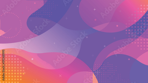 Abstract background with flowing shapes and vibrant color gradients