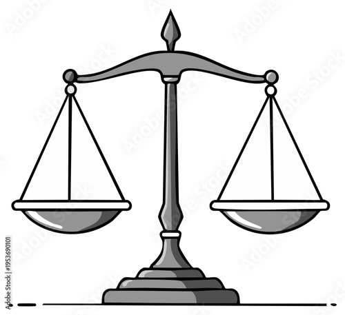 Classic Balance Scale Symbolizing Justice Fairness and Equality in Legal Systems