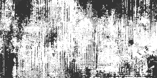 A textured abstract of monochrome, displaying an artistic and layered grayscale grunge. 