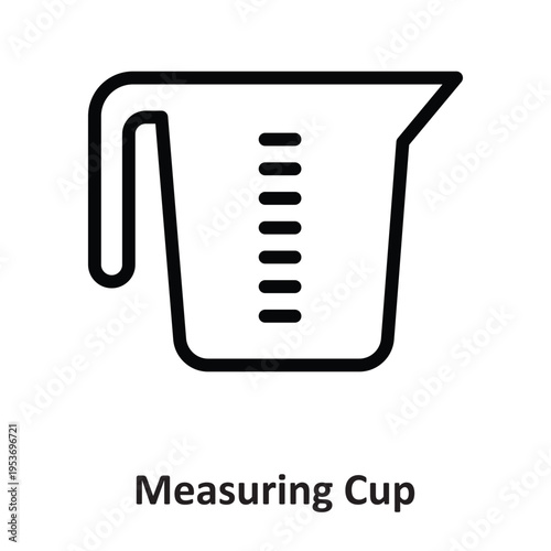 Measuring Cup Vector icon which can easily modify or edit