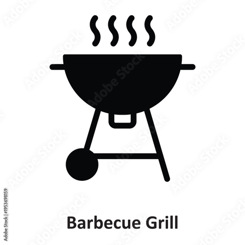 Barbecue Grill Vector icon which can easily modify or edit