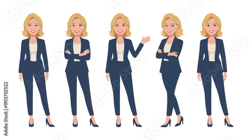 group of business people isolated