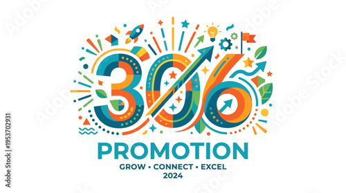 Colorful Promotion Banner for Business Growth and Success