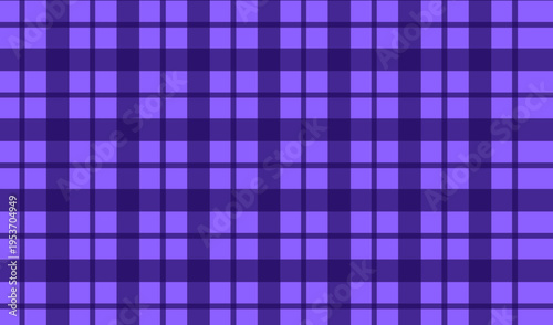 Purple Gingham Check Pattern Seamless Fabric Background Grid Textile Texture for Design