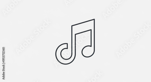 Musical Note Icon - A Symbol of Melody and Harmony.