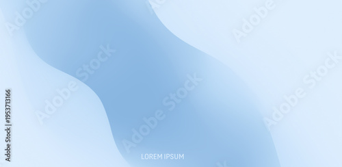 Abstract blue background. A crack or depression in the ice. Color gradient. Glow effect. Vector illustration for brochure, poster, cover, card, presentation, flyer or banner.