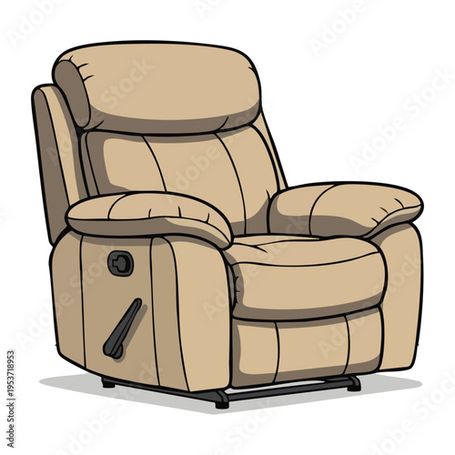 Beige Recliner Chair