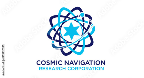 Abstract Technology Network with Star Symbol - Futuristic Innovation