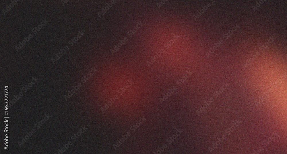 Obraz premium Dark abstract grainy background with subtle red and orange light reflections. a muted, atmospheric backdrop for modern design concepts