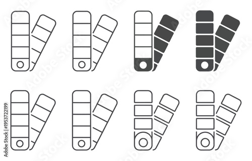 Color Swatch Samples Line and Filled Styles