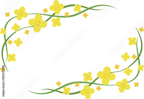 菜の花のフレーム