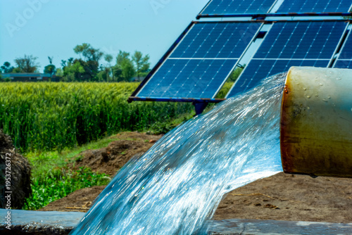 Solar powered tube well for irrigation 