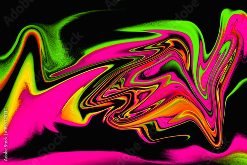 Abstract Neon Waves