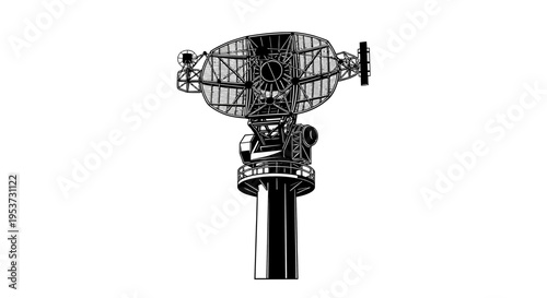 Advanced Radar System Tower for Weather and Air Traffic Control