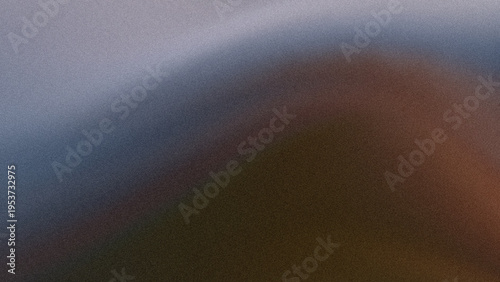 An abstract background featuring a smooth gradient of muted grey blue and deep earthen brown tones