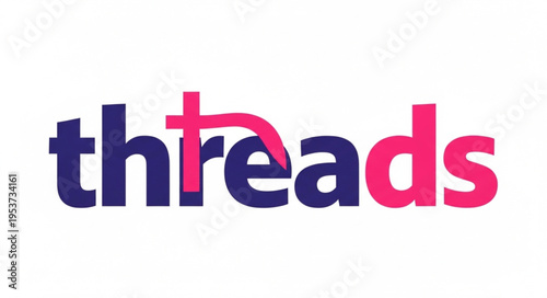 Threads Logo - A Stylish Fusion of Typography and Design.