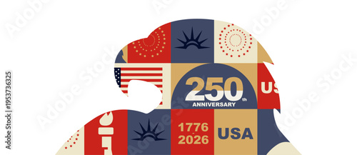 250th Anniversary of USA logo.