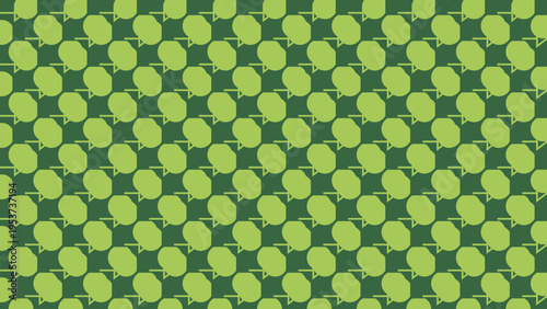 Green Oval Tiled Pattern Background